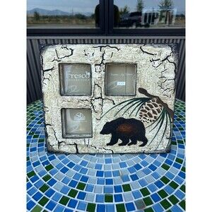 Jeff Fleming Big Sky Carvers Bear Fresco Collection Frame 10"x 11"
